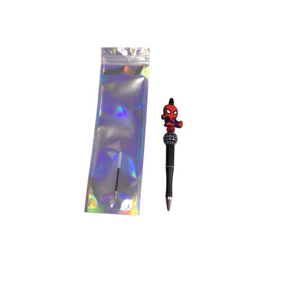 Handmade Beaded DIY Marvel Spider Man Pen With 1 Free Ink Refill - Picture 4 of 5